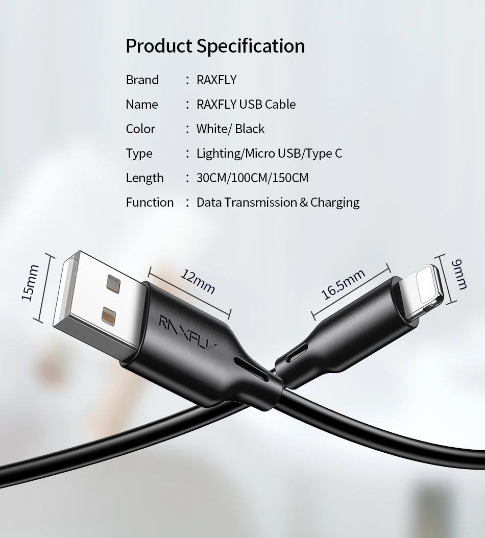 USB raxfly кабель для iPhone X XS Max XR зарядный провод быстрая Синхронизация данных usb зарядное устройство для iPhone 7 8 6 6s Plus 5S 5 USB зарядный шнур