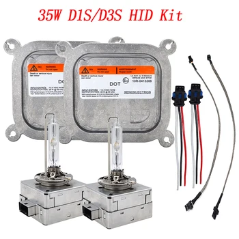

Fast Bright D1S HID Kit Metal 35W 4300K D1S D3S HID Bulb 6000K C-adillac Escalade For-d Edge Mustang 35W HID Ballast D1S HID Kit