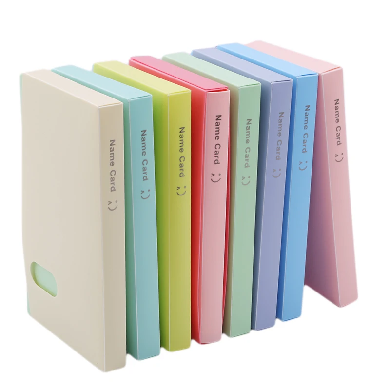 

120 pcs PP Creative Business Card Storage Book Portable Business Card Holder Photo Storage Korean Style