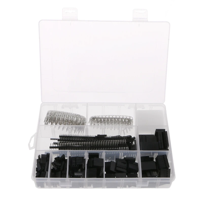 

1450 Pcs 2.54mm Dupont Connector Kit PCB Headers Male Female Pins Electronics