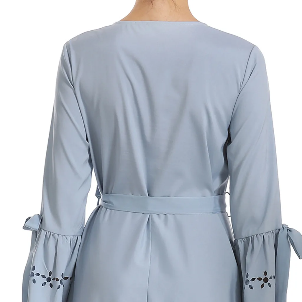 JAYCOSIN повседневное мусульманское платье макси abaya свободное кимоно длинные халаты Рамадан Ближний Восток Арабский исламский Плюс Размер