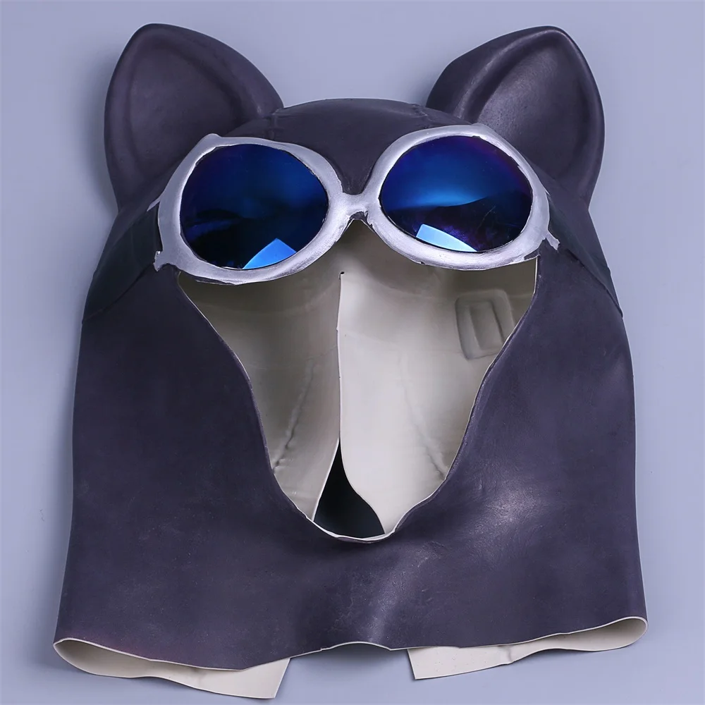 Halloween Black Catwoman Mask Cat Mask Batman Half Face Superhero Latex Mask 5