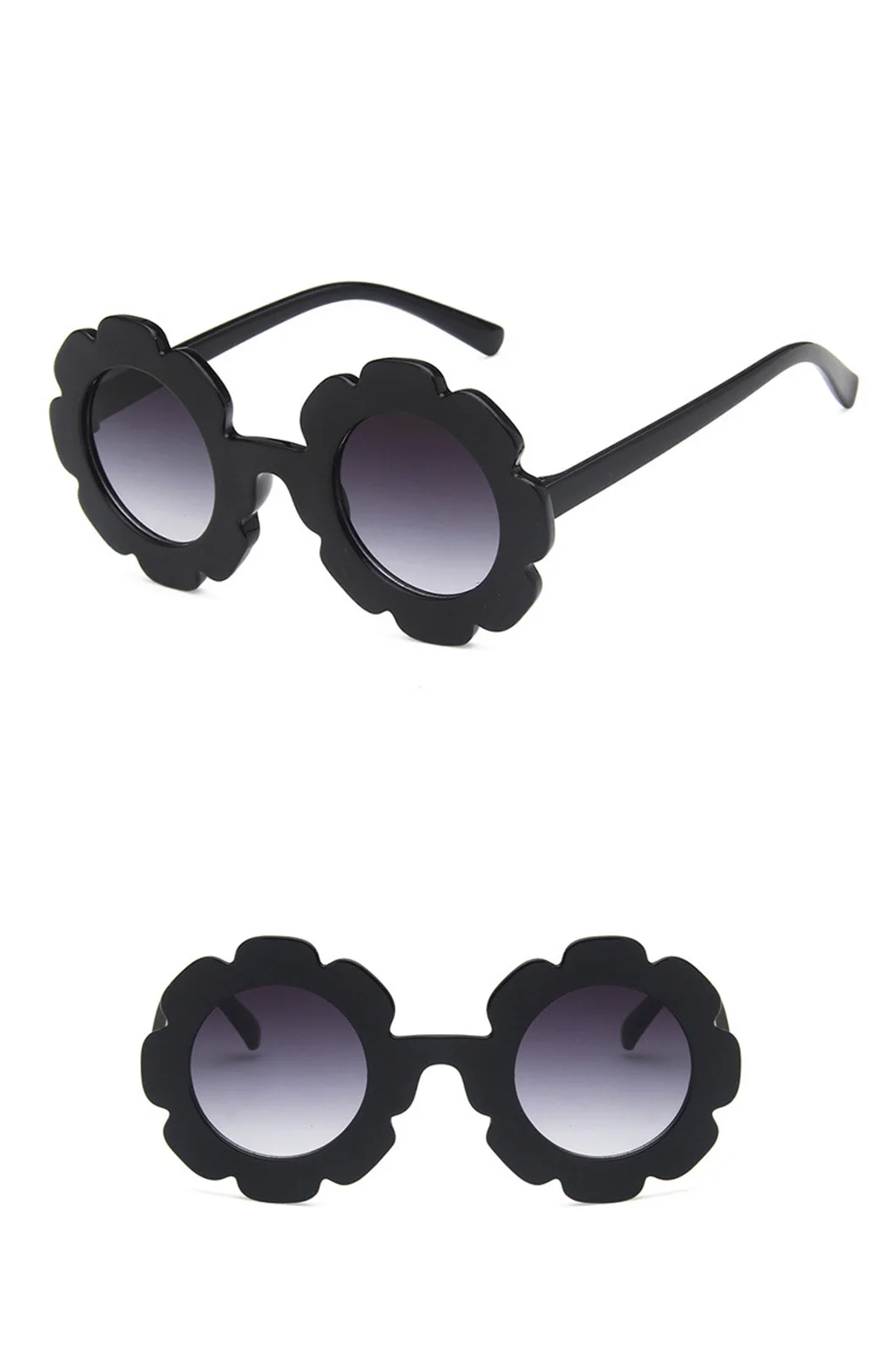 Обувь для мальчиков девочек милые рамка с цветами солнцезащитные очки женщин детей круглый прозрачная смола объектив UV400 защиты