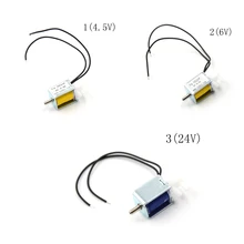 4,5 в 12 В 24 В 2 позиции 3 способ Электрический микро электромагнитный клапан выпуска газа воздуха выхлопной