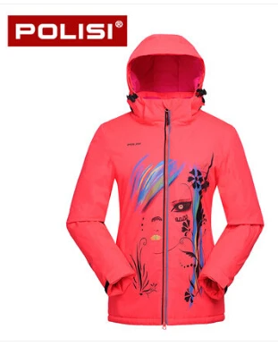 Cheap POLISI Professional Women Windproof Waterproof Ski Jacket Coats Winter Warm Outdoor Sport Snow Skiing Snowboarding Clothing