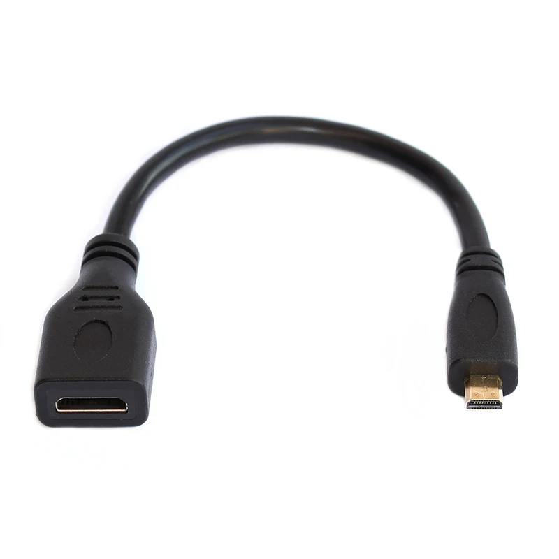 15 см микро-hdmi мужчина к Mini HDMI Женский Кабель-адаптер для Планшеты DV проектор камеры