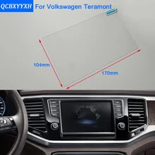 Автомобильный Стайлинг, 8 дюймов, gps навигационный экран, стальное стекло, защитная пленка для Volkswagen Teramont, контроль ЖК-экрана, автомобильная наклейка
