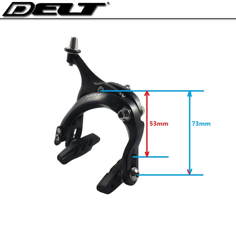 DELT черный шоссейный велосипед C суппорт зажим тормозной суппорт-боковая обувь для 53-73 мм рычаг части велосипеда запчасти для велосипеда