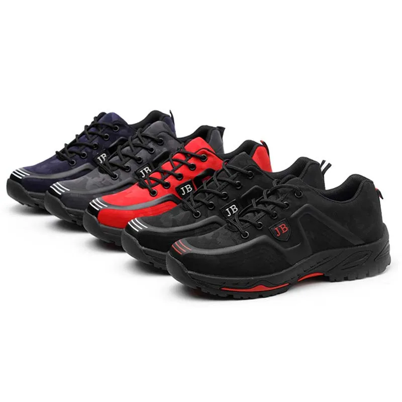 New exhibition fashion safety shoes Men Outdoor Steel Toe Cap anti-puncture Boots Lightweight and breathable casual work shoes