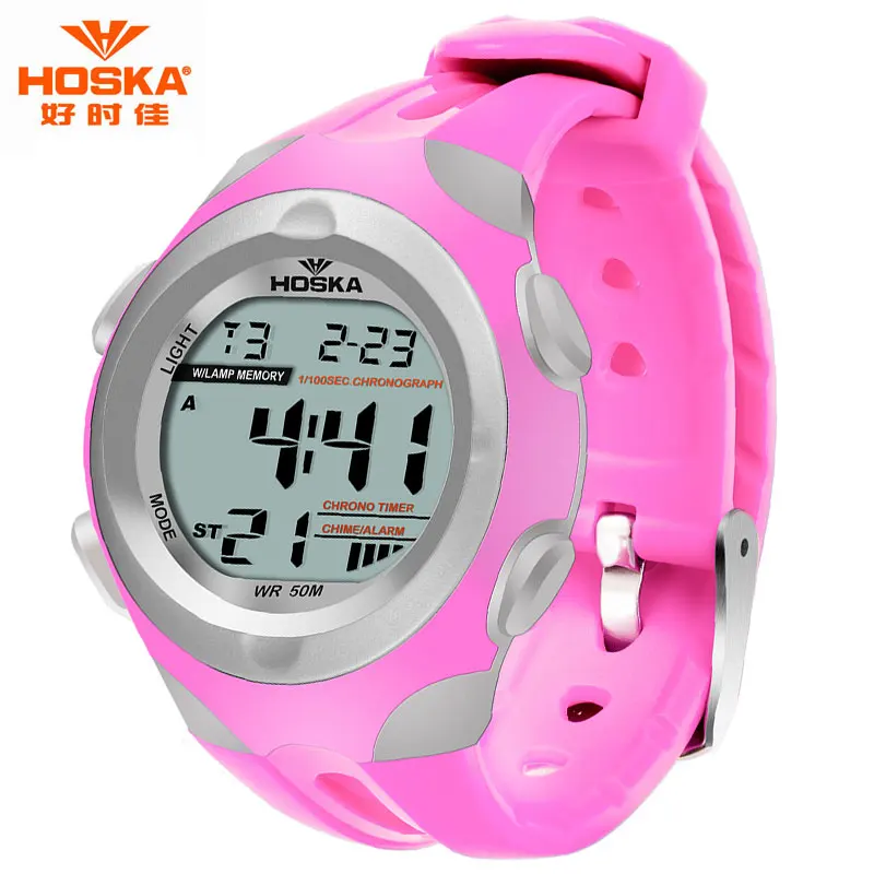 Популярный бренд hoska часы дети мальчик спорт на открытом воздухе Отдых хронограф секундомер цифровые часы buzos Deportivos Infantil H012 - Цвет: 6 Small Size
