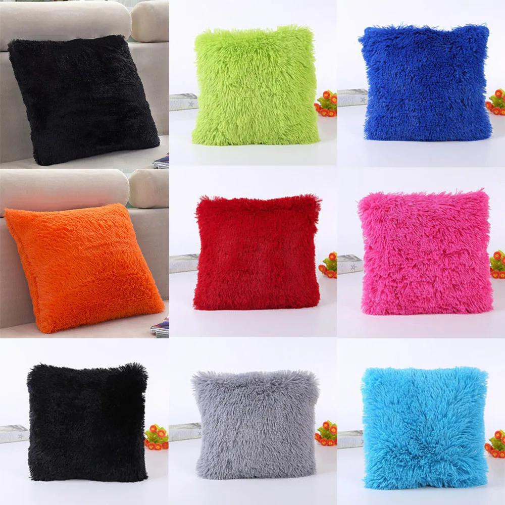

Soft Cushion Pad Home Sofa Chair Seat Soft Plush Square Pillow Sofa Waist Throw Cushion Back Cushion Home Decoration
