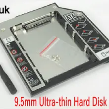 50 шт. ультра-тонкий 9,5 мм Дополнительный жесткий диск HDD Caddy 2,5 дюймов Sata3.0 жесткий диск кронштейн для Dell Latitude E-series E6400 E6410