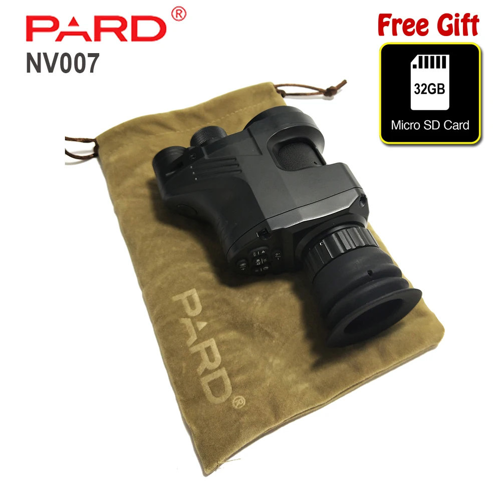 PARD NV007 охотничий 200 м инфракрасный Монокуляр камера видео 850nm ИК осветитель