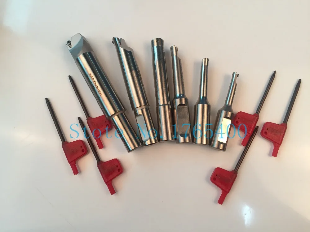 New 6pcs indexable boring bar with 16mm shank boring bars+ 30pcs boring inserts boring tool in