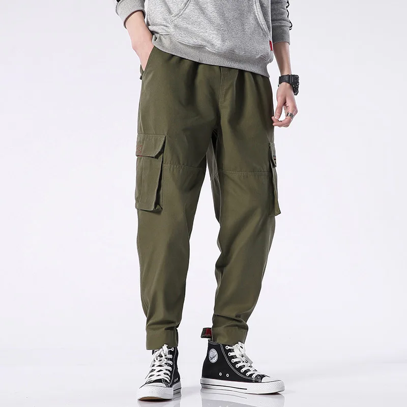 M-4XL 5XL 2019 Spring Track Pants Men Sweatpants Mens Joggers Pants Cargo Camo Tactical Harem Pants For Men