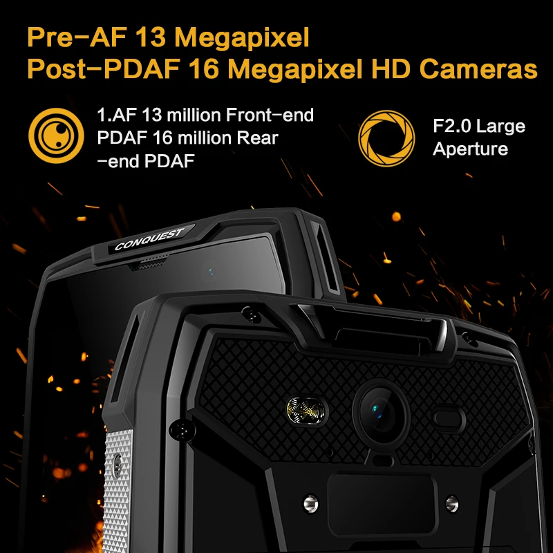 Original Conquest S11 Rugged Smartphone IP68 Waterproof 5 0 Inch IPS Android 7 0 6GB RAM 5