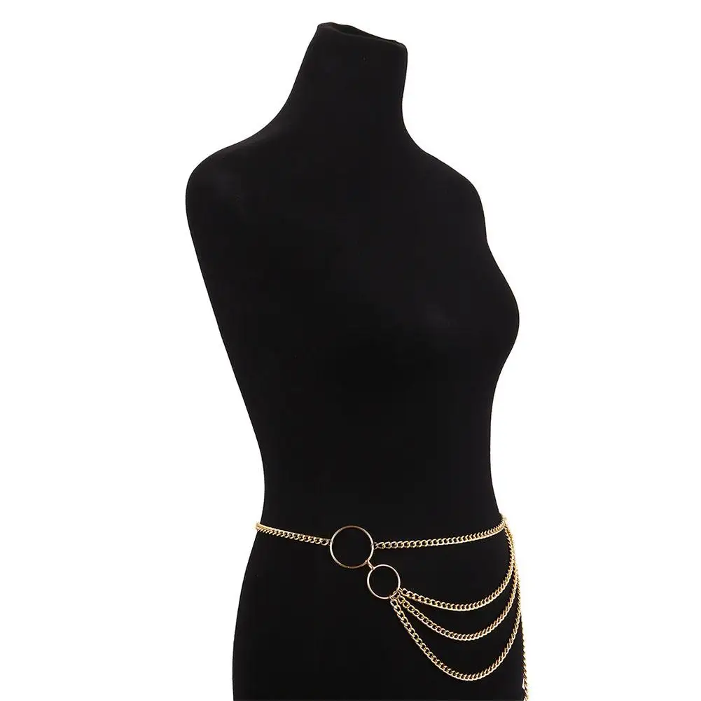 DreamBell Мода для женщин с цепью на талии сексуальные Многослойные кисточки пояс-цепочка на талию украшения женские ювелирные изделия