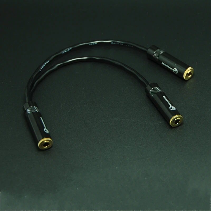 Hifi Stereo 3 5mm Male to 2 3 5mm Female Cable Nordost odin 3 Line In Car Aux Cable Headphone Amplifier