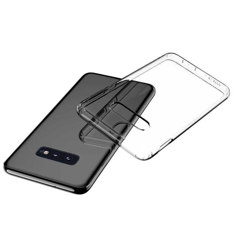 Тонкий прозрачный силиконовый чехол для samsung Galaxy S10 E плюс Lite A7 2018 силиконовые желе