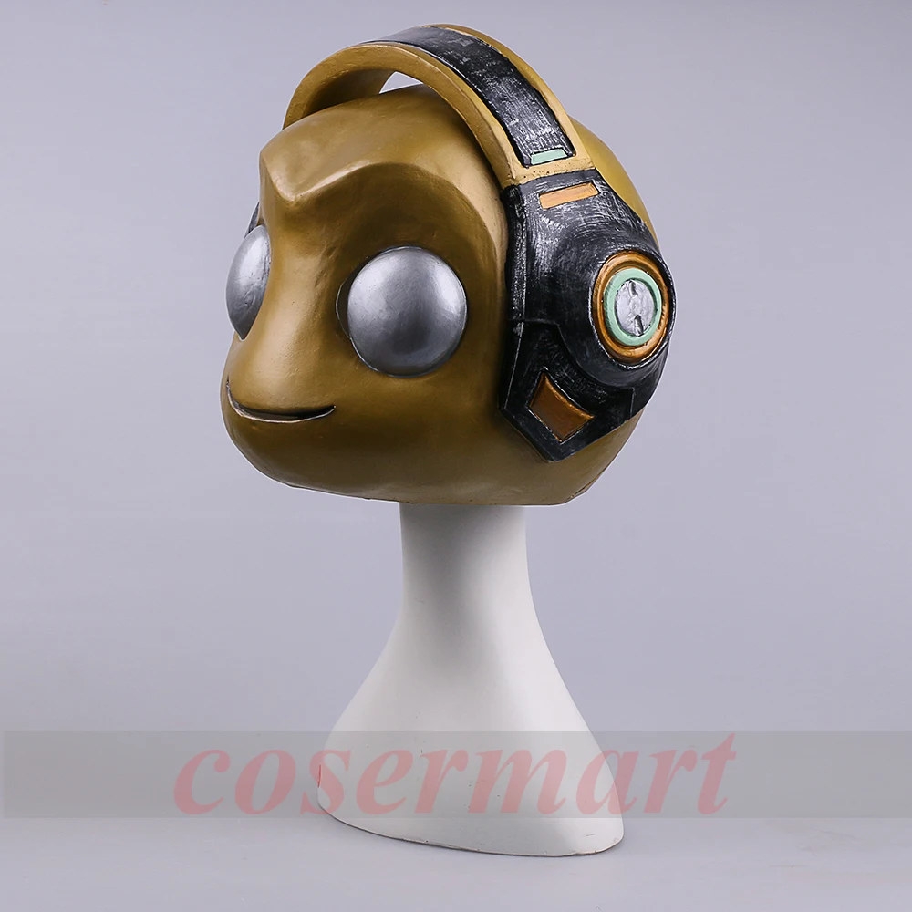 Hot Game OW Mask Cosplay Lucio Masks Latex Skin Full Head mask Helmet Gold Silver Adult Halloween Party Prop (6)
