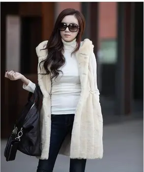 

2017 autumn and winter new women Europe and the United States imitation fur vest female rabbit fashion temperament jacket