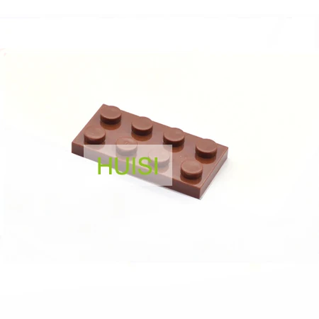 Brown 100pcs Ранние обучающие игрушки Пластик блоков в форме миньона Джорджа из мультфильма модель 2x4 Короткие кирпичи Запчасти совместимые с лего Edcuational творческие игрушки 100 шт./лот - Цвет: Brown 100pcs