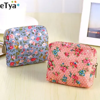 

eTya Girl Small Coin Purse Wallet Women Coin Holder Bag Female Fresh Small flower Zipper Clutch Coin Card Key Holder Case