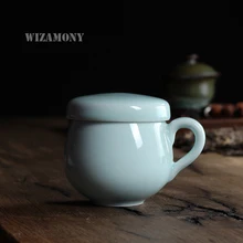 Китайский Longquan Celadon Китайская гайвань чайные чашки чайное блюдце чаша для чая чайный набор Посуда для напитков мастер чайная чашка фарфоровый чайный горшок чайная чашка