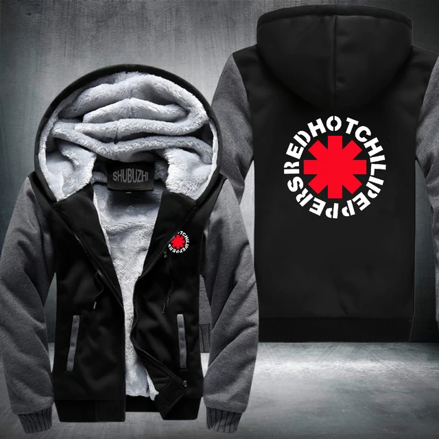 New High Quality Red Hot Chili Peppers Men Hoodies Coats Rock and Roll