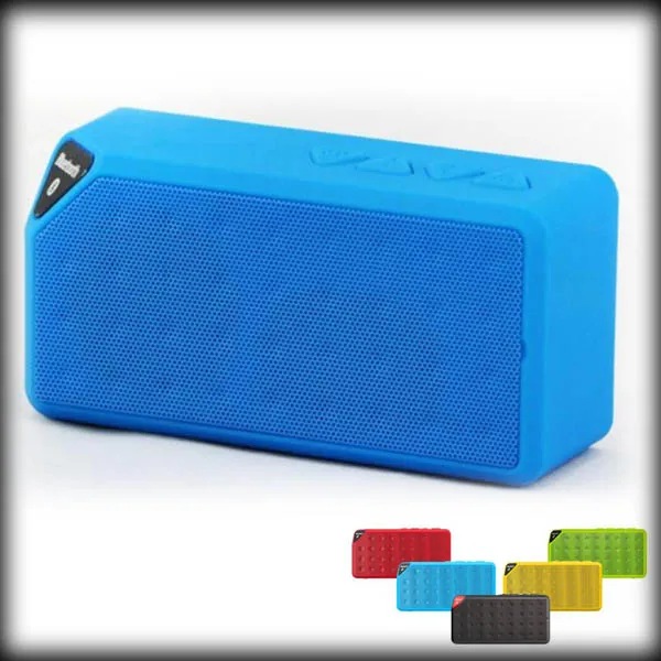 by dhl or ems 20pcs Portable Jambox Style X3 Bluetooth speaker with Mic