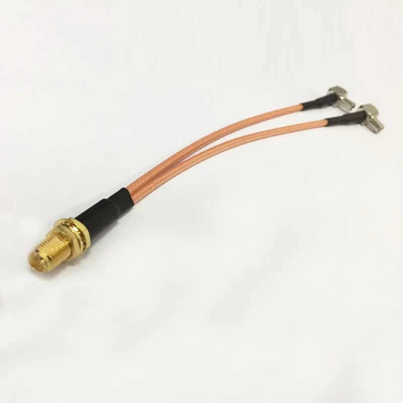 НОВЫЙ SMA женский Тип Y 2X TS9 Разъем Splitter Combiner кабель косичку RG316 15 см длинные для Huawei e5776 E5332 E397