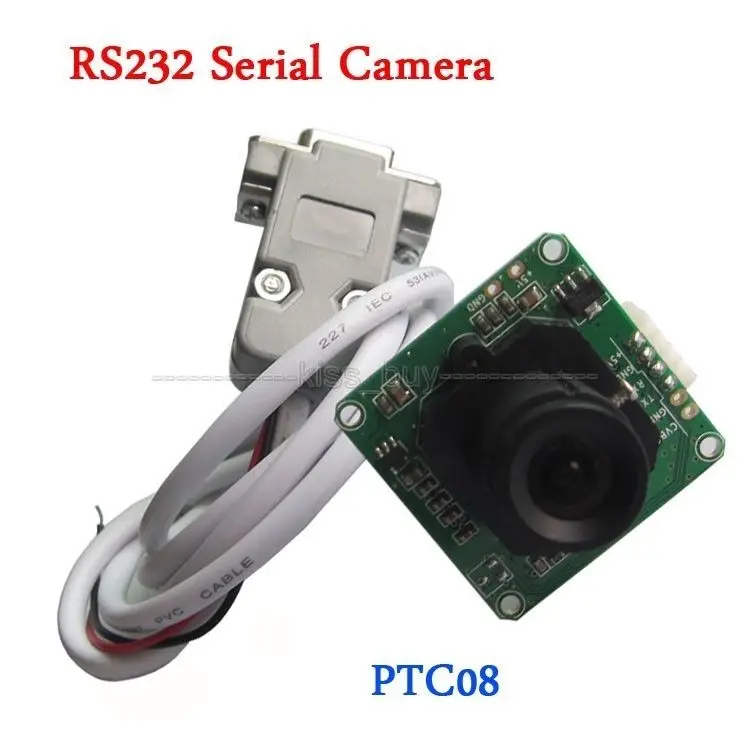 

PTC08 RS232 Serial Camera Module RS232/ TTL CMOS 1/4 inch DC +5V