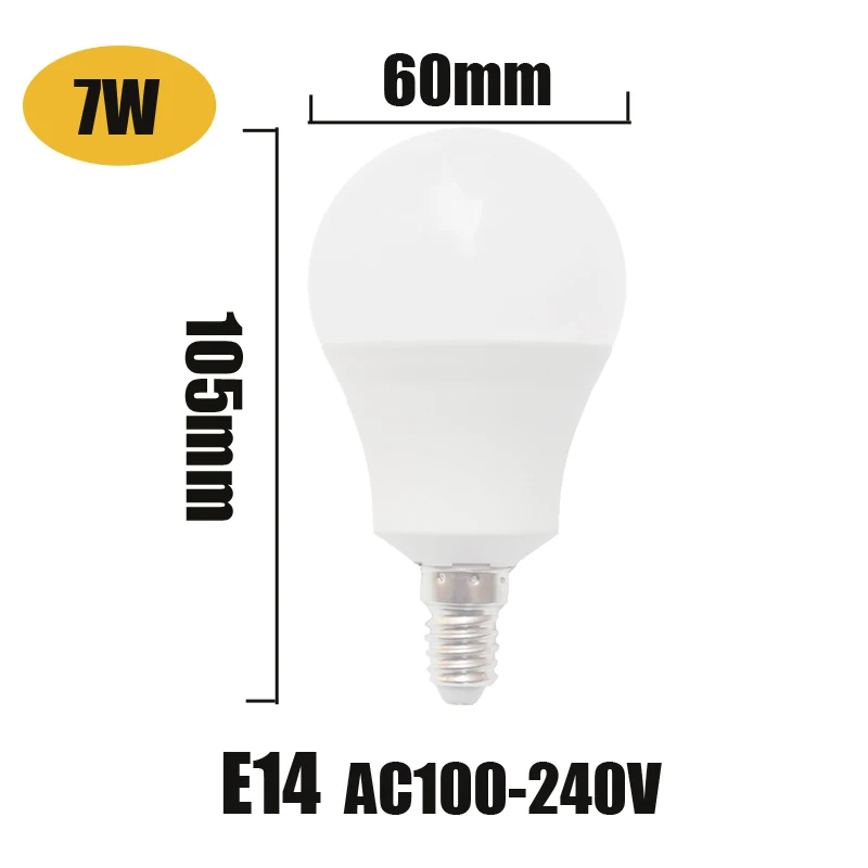 Светодиодные лампы e14 3 w Светодиодные лампы e14 5 w 7 w 9 w 220 v 230 v 240 В ампулы bombillas Светодиодные лампы e14 для дома энергосберегающие лампа Светодиодная настольная лампа - Испускаемый цвет: 7W E14 AC100-240V