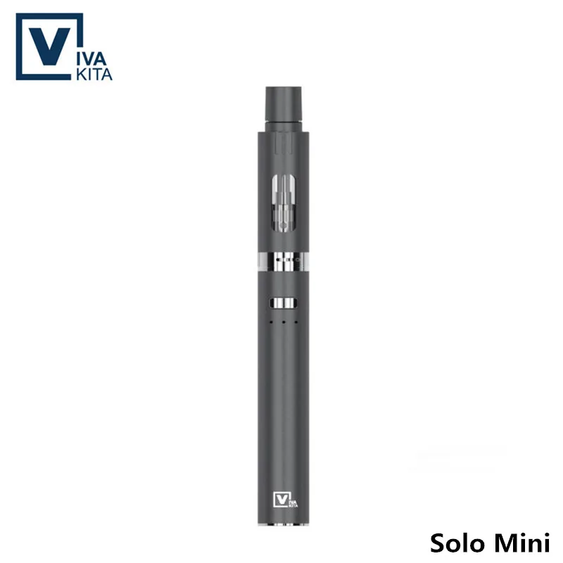 

Electronic cigarette Fashionable Solo Mini kit 650mah Vape Pen Built-in mod vapor 20W Top Filling 2.0ml Tank 0.8ohm Dropshipping