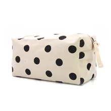 Oivefeet, lg0101 горошек большой Ёмкость хлопка холст дорожная несессер Организатор Сумки пользовательские принять