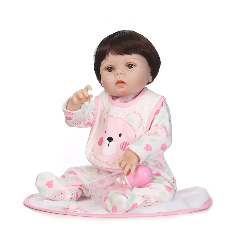 

56cm Silicone Reborn Dolls Lifelike Jointed Baby Kids Toys Simulation Birthday Xmas Gift S7JN
