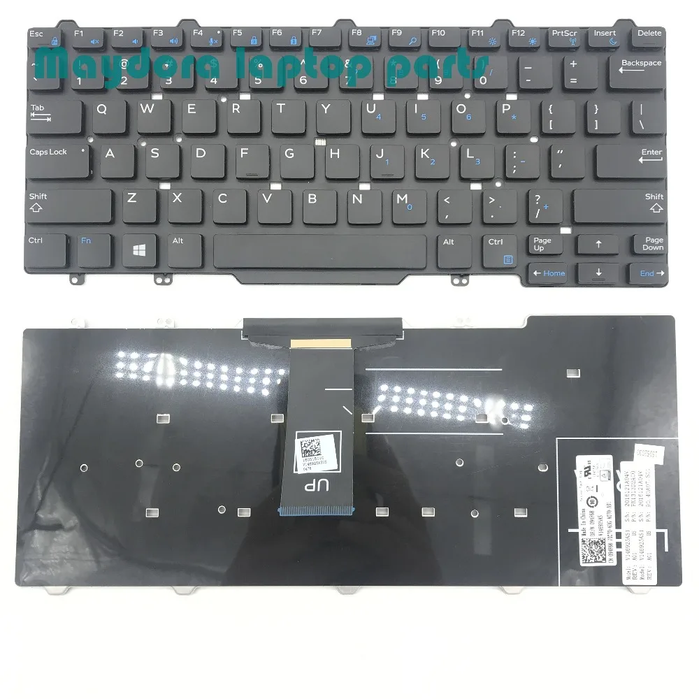 Новые запчасти для ноутбуков Dell Latitude 3340 E5450 E7450 E7470 E7480 7490 5470 5480 QWERTY US keyboard 094f9468 F68|dell