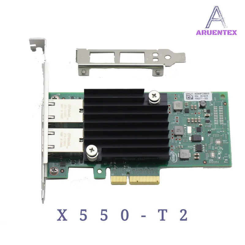 ARUENTEX X550-T2 двойной Порты и разъёмы 10 gigabit сетевой карты PCIe3.1 X8 Чипсет X550 RJ45 * 2 Медь интерфейсы alibaba express