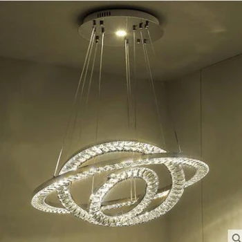 

Restaurant crystal chandelier modern simple dining room three chandelier personality creative living room lamp atmospheric lamp