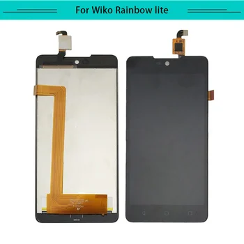 

Tested 1pcs For Wiko Rainbow Lite Full LCD Display Assembly Complete with touch Screen Replacement Free Shipping