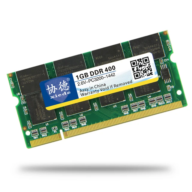 XieDe Laptop Memory SO-DIMM DDR1 DDR 333 MHz PC-3200 PC-2700