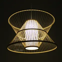 Willlustr ручной bamboo подвесной светильник современные дизайнерские светильники пастырской Отель Ресторан Nordic центр древесины подвеска свет