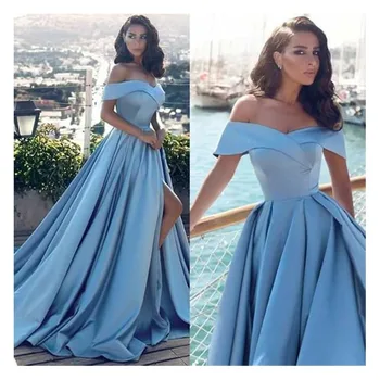 

LORIE Elegant Women Evening Dress 2019 Off The Shoulder Floor Length Prom Dresses Formal Long Party Dress Evening Gown