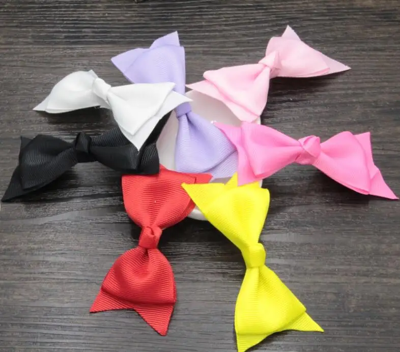40pcs/lot 4" Big Ribbon Bows With Clips, Handmade Hair Headwear, Hair