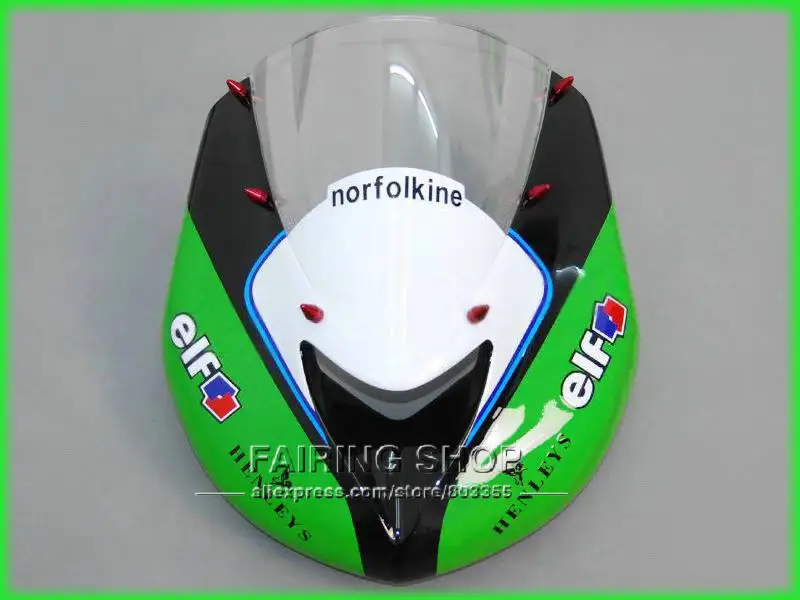 Зеленые Обтекатели для Kawasaki Ninja ZX10r 2006 2007 06 07 комплект обтекателей лучшего