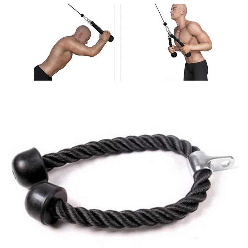 Rope abdomen sit up cable pull down part biceps muscle training fitness