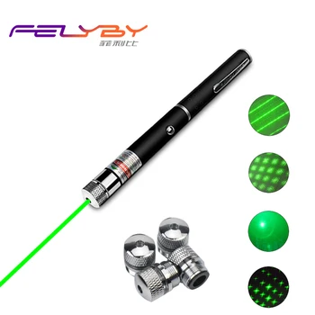 

FELYBY <5mw 532nm green laser pen powerful laser pen demonstrator remote conference teaching, low power rate stable wavelength