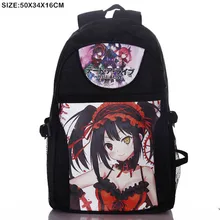 Anime Date A Live tokisaki Kurumi Laptop Rucksack/Doppelt Schulter/Schule/Reisetasche für Jugendliche oder Animation Enthusiasten