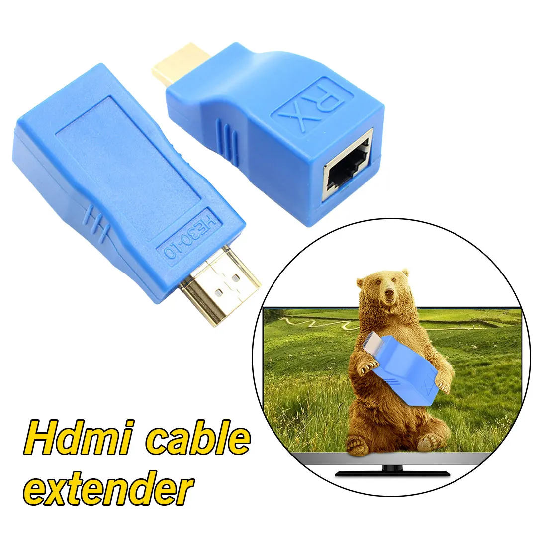 Горячая продажа 2 шт. (1 пара) 30 М 1080P HDMI удлинитель передатчик к RJ45 по Cat 5e/6 сетевой