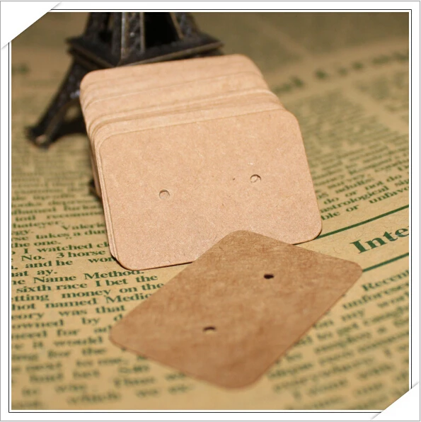 200pcs kraft paper earring hang tags,jewelry display card, earring